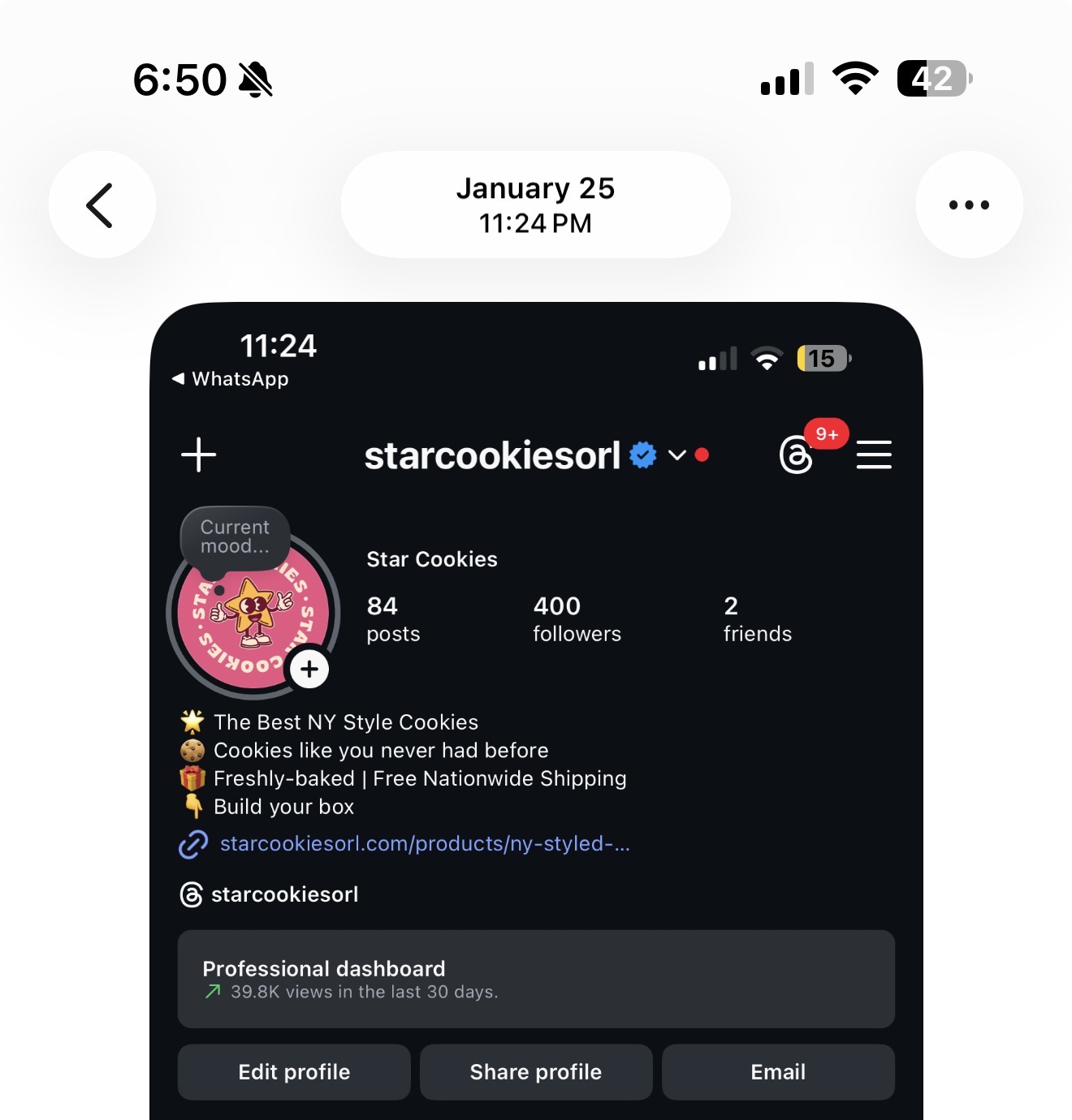 Before — Star Cookies Instagram